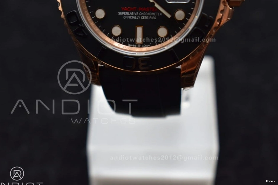 VS3235 Ceramic Best on VSF Black 126655 Bezel Oysterflex Rubber Yacht-Master Edition 1:1 Strap 0401